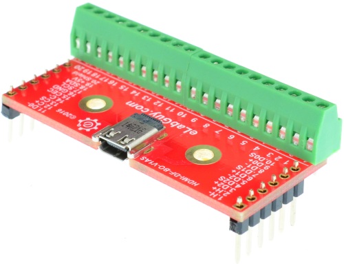 Micro HDMI Type D Female connector Breakout Board